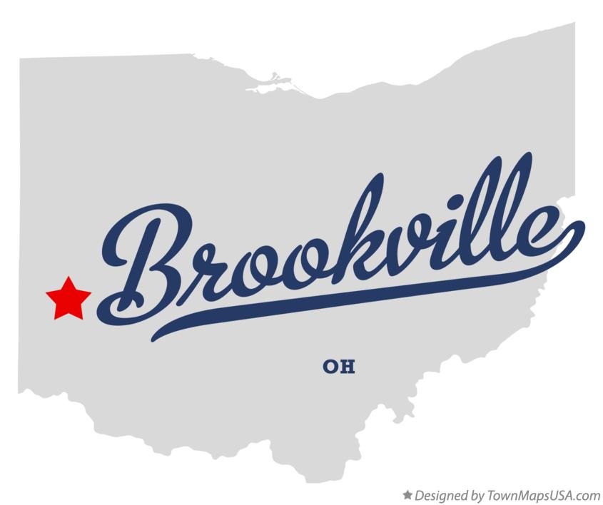 Map of Brookville Ohio OH
