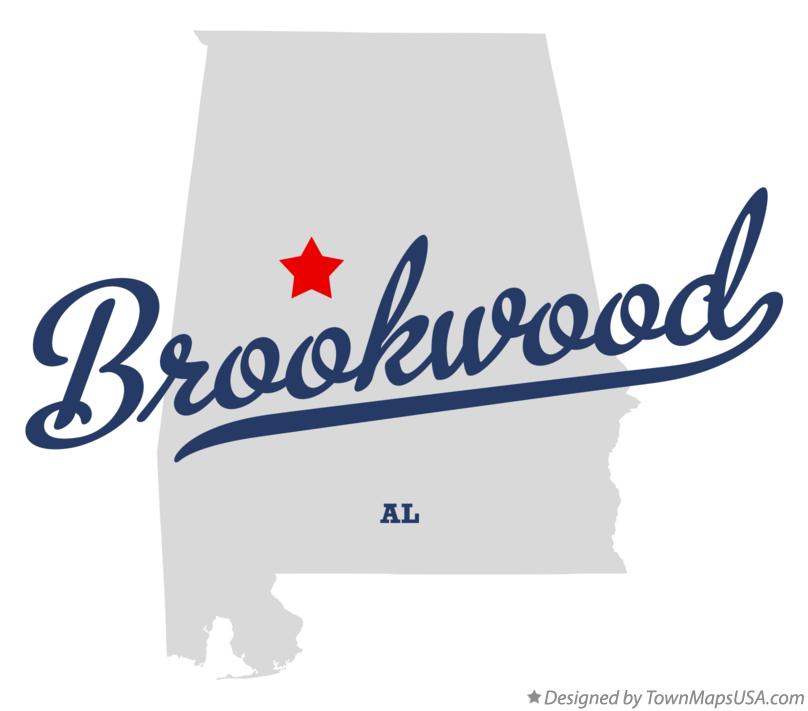 Map of Brookwood Alabama AL