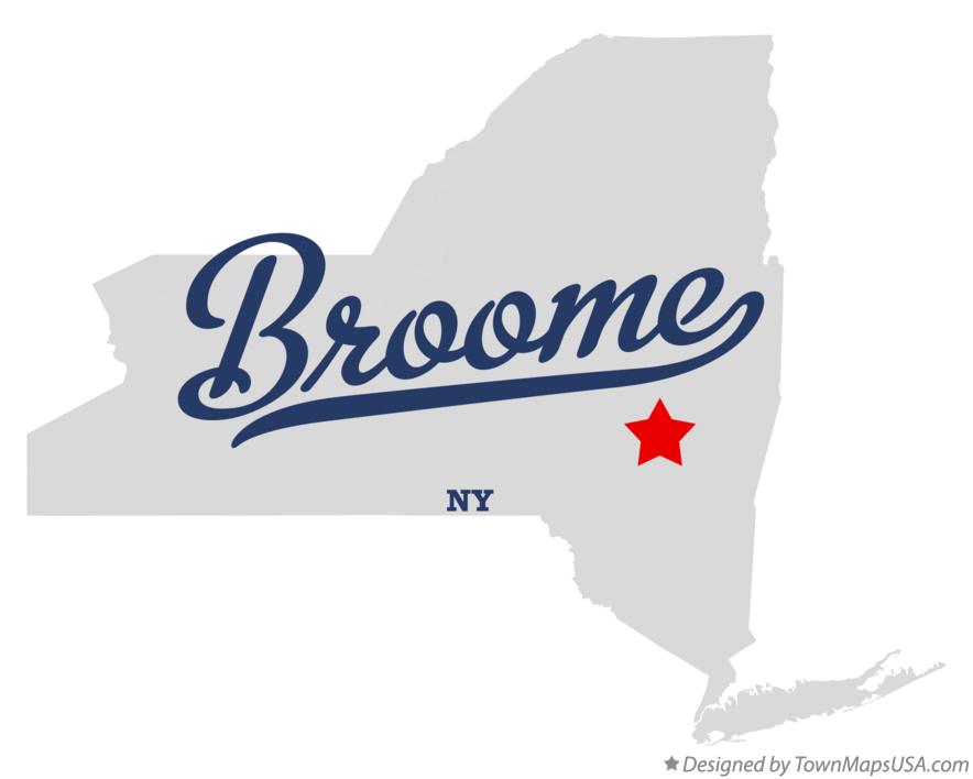 Map of Broome New York NY
