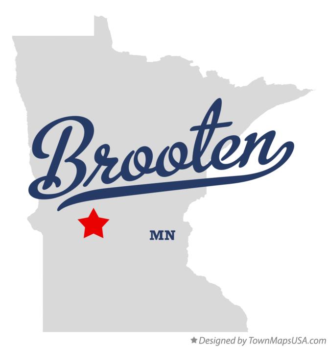 Map of Brooten Minnesota MN