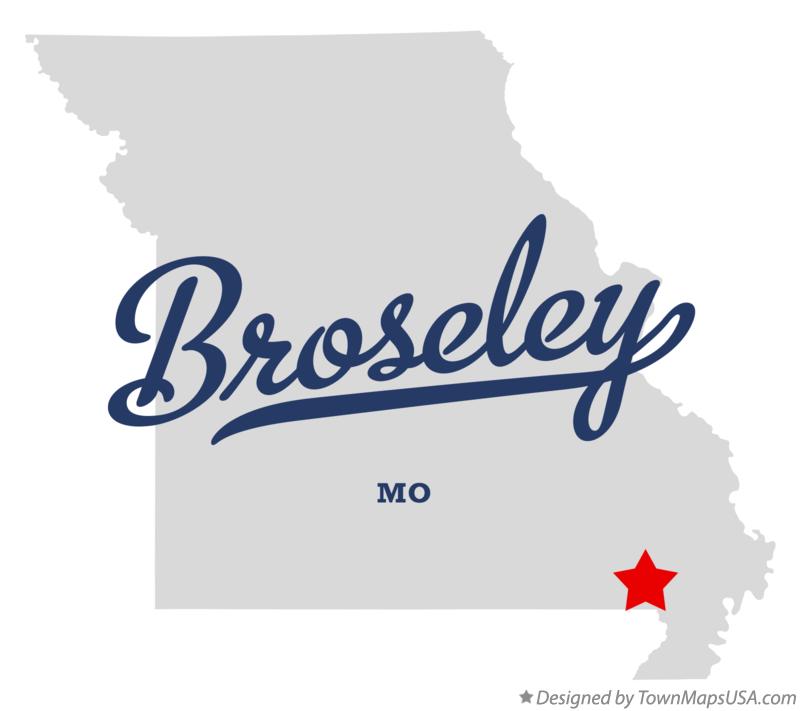 Map of Broseley Missouri MO