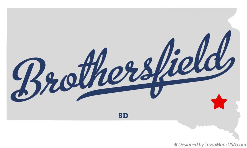 Map of Brothersfield South Dakota SD