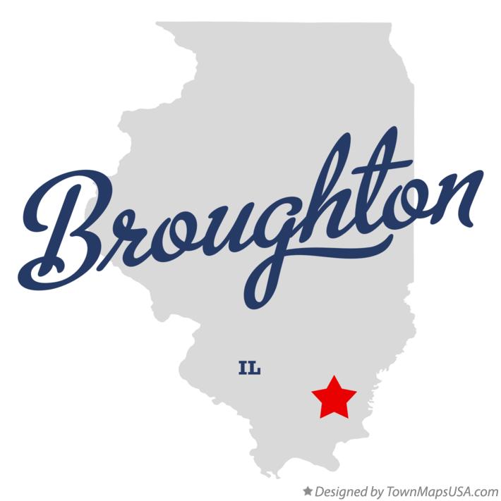 Map of Broughton Illinois IL