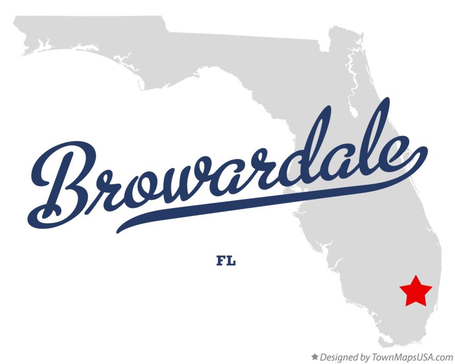 Map of Browardale Florida FL