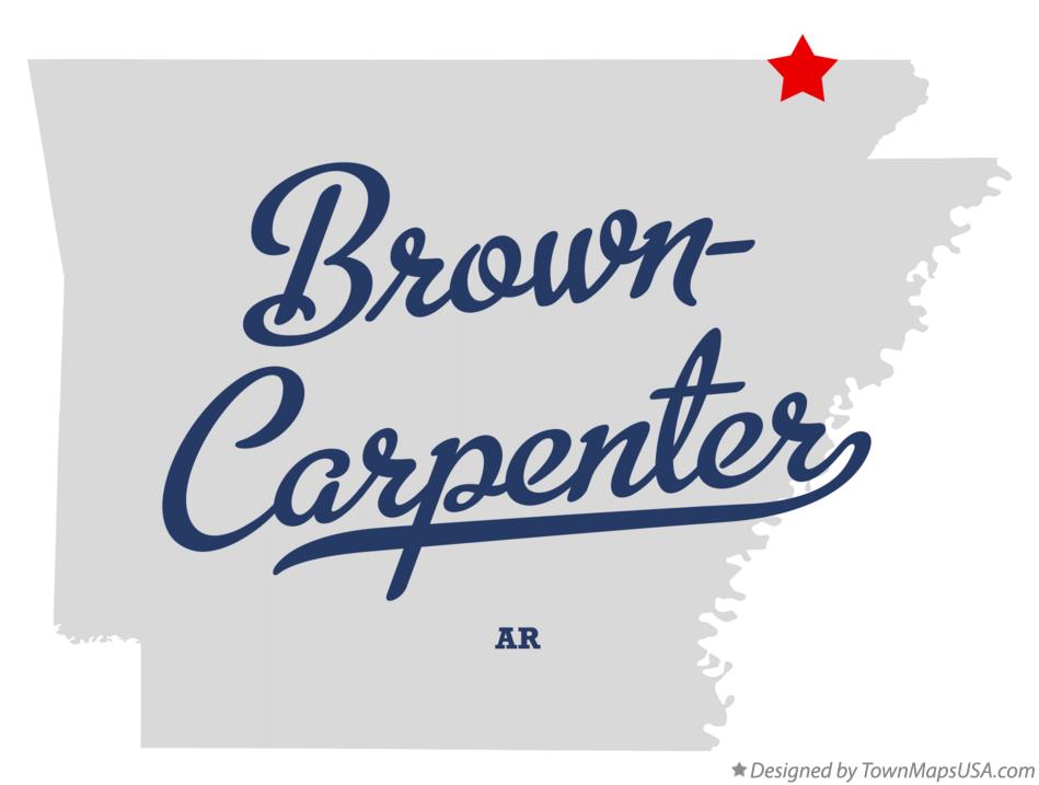 Map of Brown-Carpenter Arkansas AR