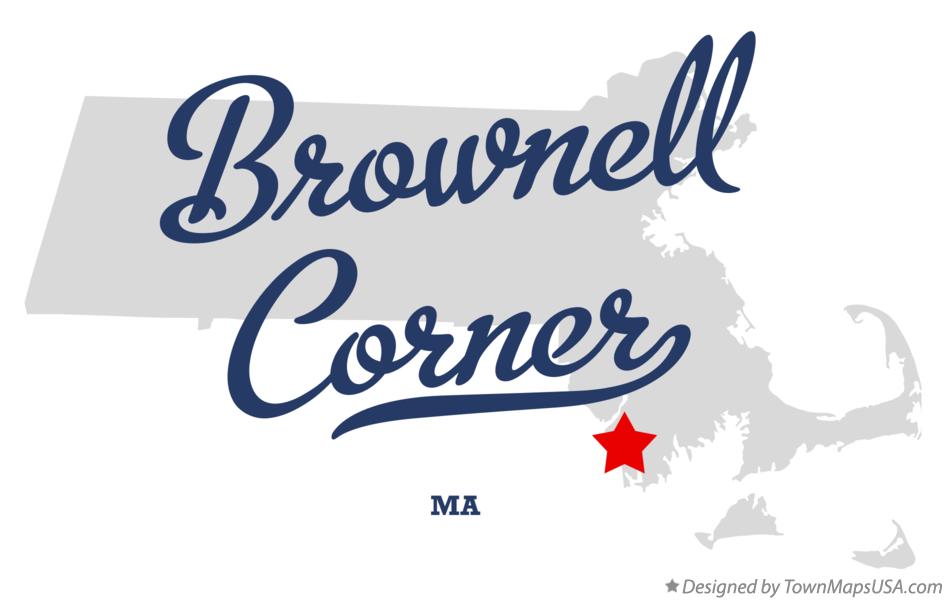 Map of Brownell Corner Massachusetts MA