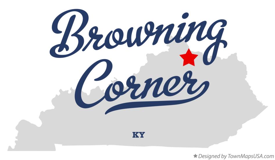Map of Browning Corner Kentucky KY