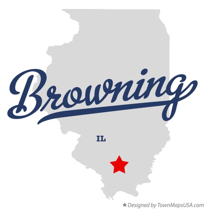 Map of Browning Illinois IL