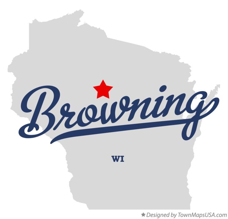 Map of Browning Wisconsin WI