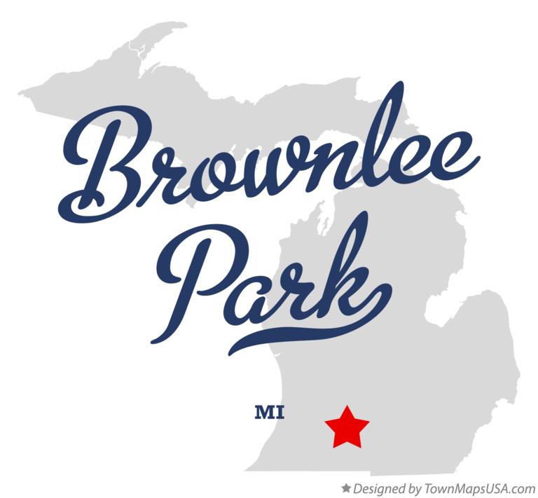 Map of Brownlee Park Michigan MI