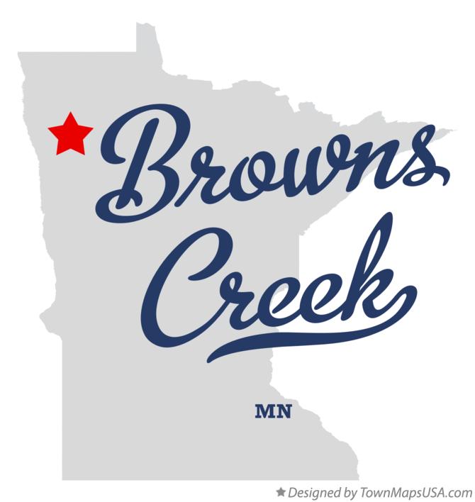 Map of Browns Creek Minnesota MN