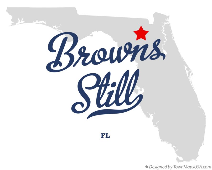 Map of Browns Still Florida FL