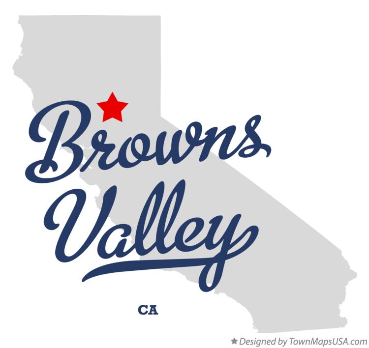 Map of Browns Valley California CA