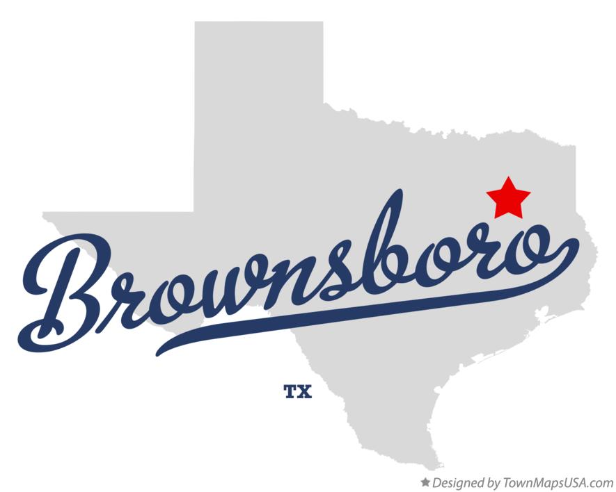 Map of Brownsboro TX Texas
