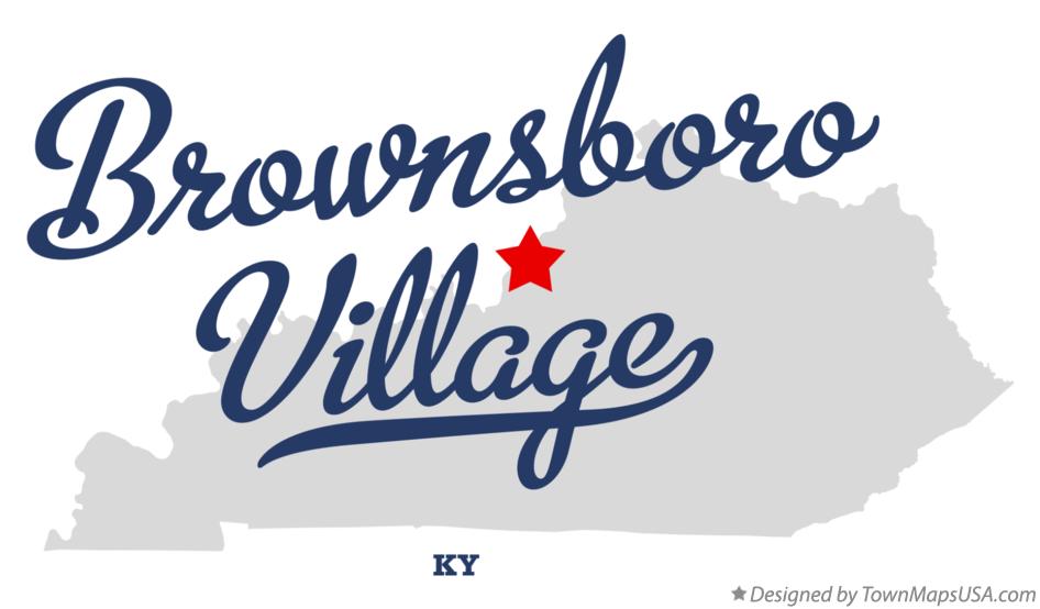 Map of Brownsboro Village Kentucky KY