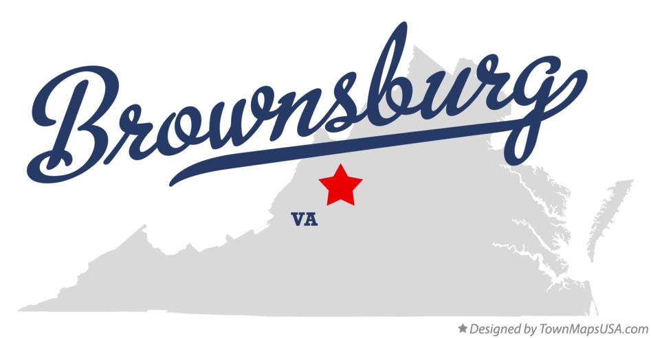 Map of Brownsburg Virginia VA
