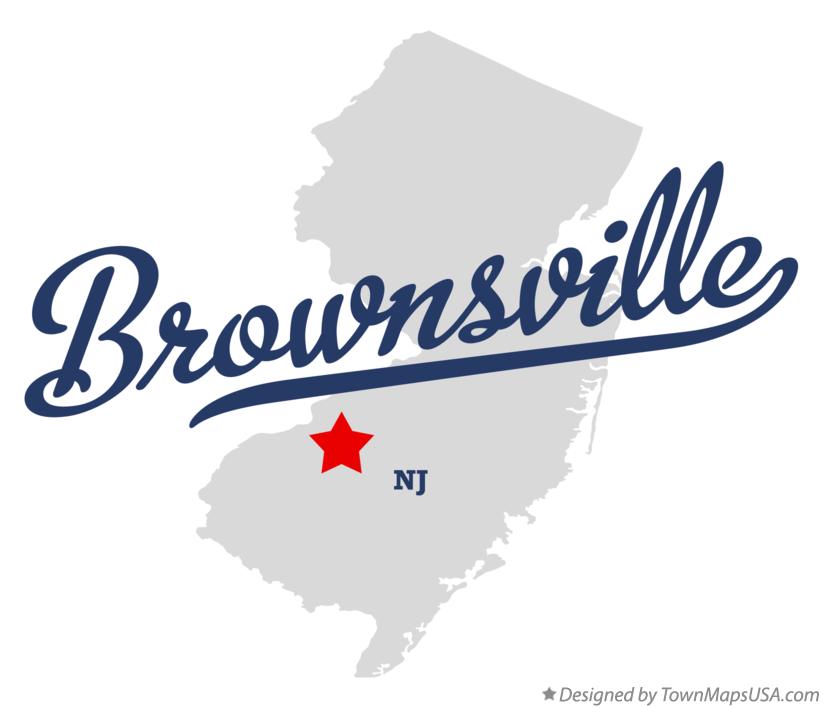 Map of Brownsville New Jersey NJ