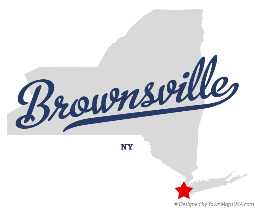 Map of Brownsville New York NY