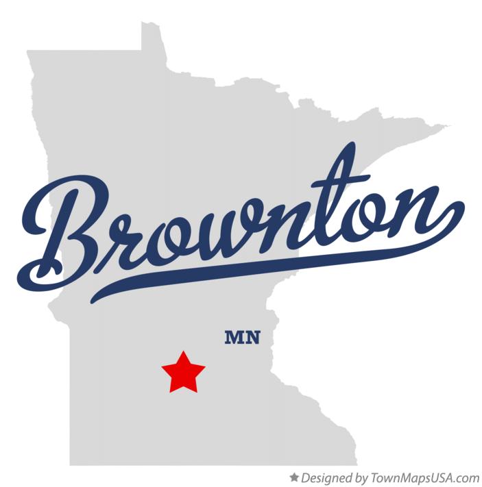 Map of Brownton Minnesota MN