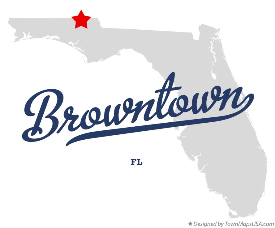Map of Browntown Florida FL