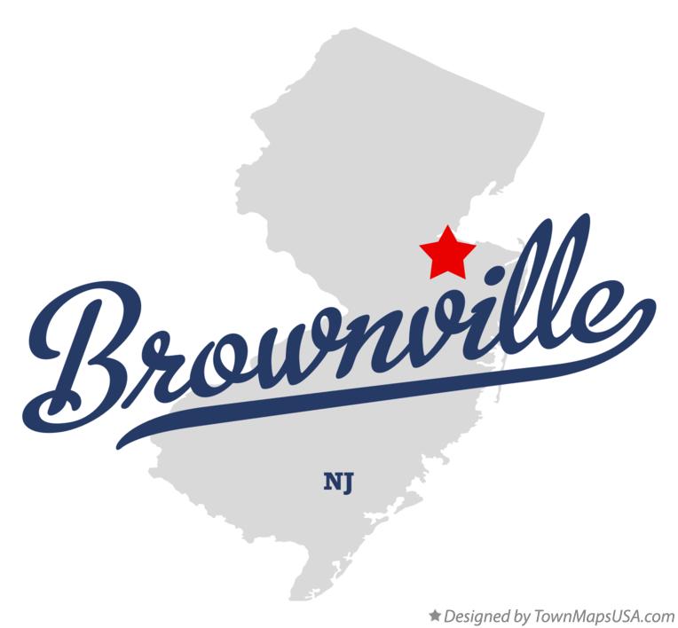 Map of Brownville New Jersey NJ