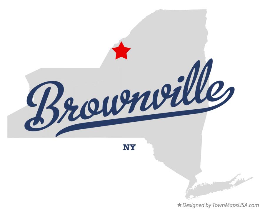 Map of Brownville New York NY