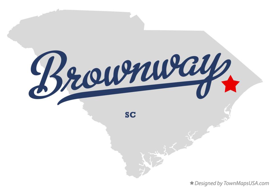 Map of Brownway South Carolina SC