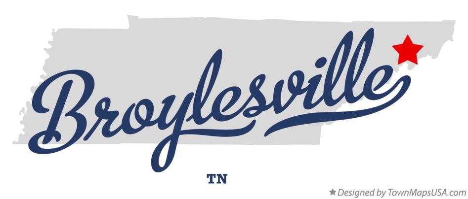 Map of Broylesville Tennessee TN