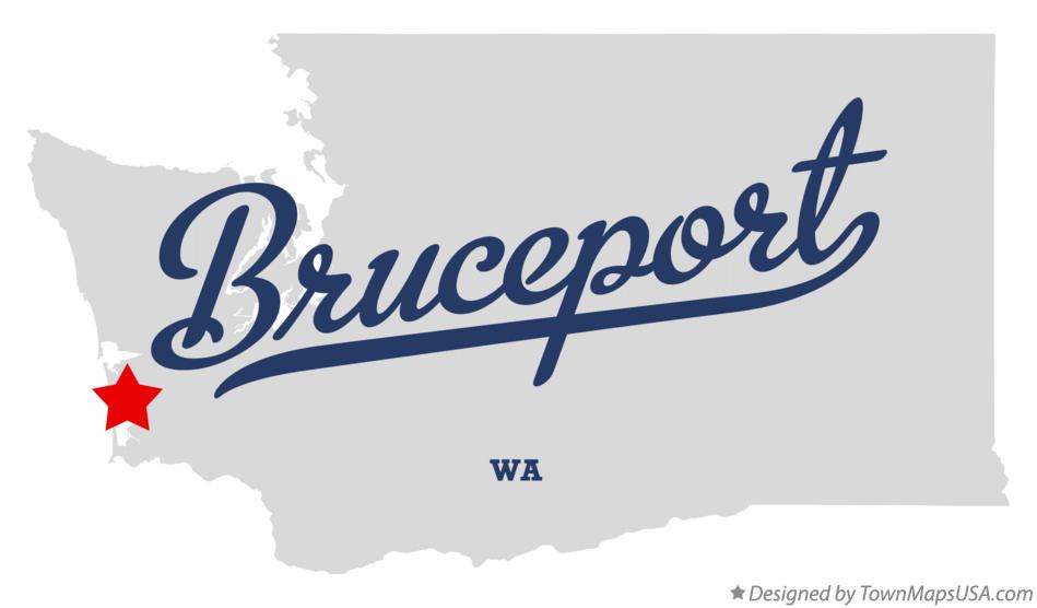 Map of Bruceport Washington WA