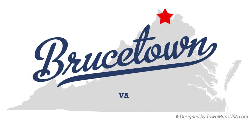 Map of Brucetown Virginia VA
