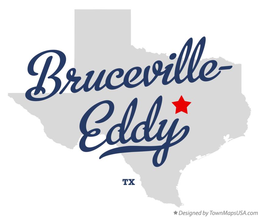 Map of Bruceville-Eddy Texas TX