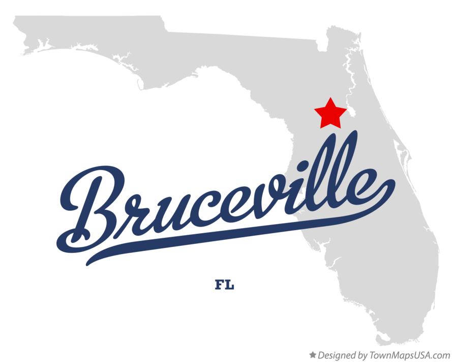 Map of Bruceville Florida FL