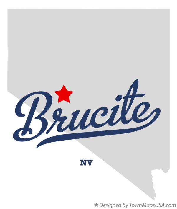 Map of Brucite Nevada NV