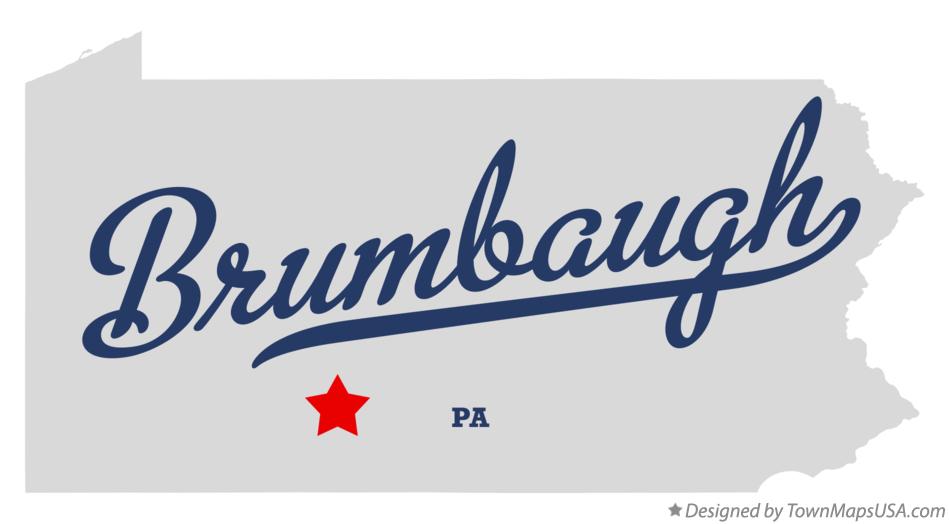 Map of Brumbaugh Pennsylvania PA