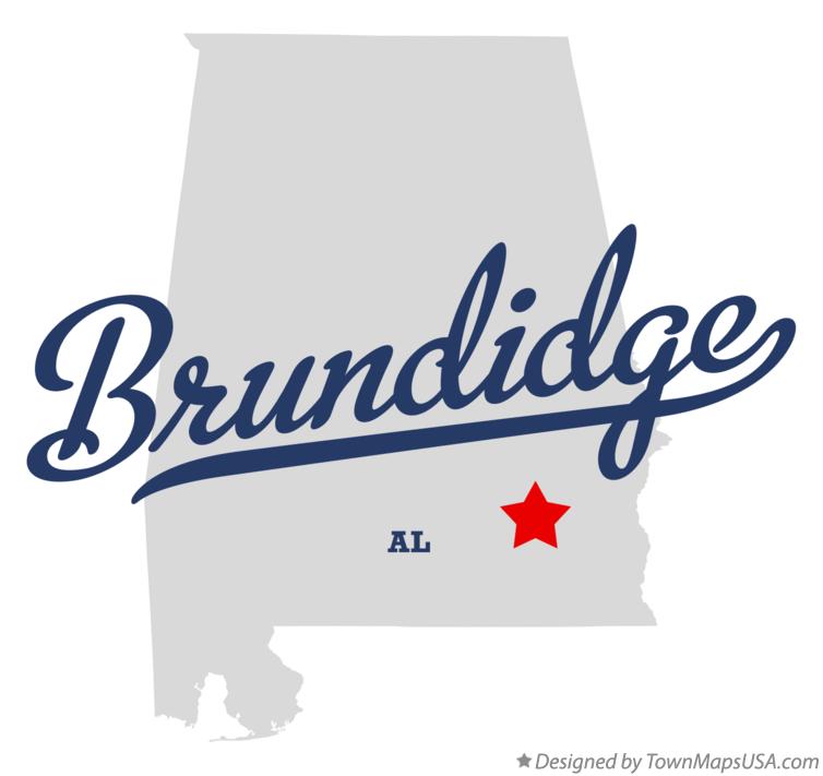Map of Brundidge Alabama AL