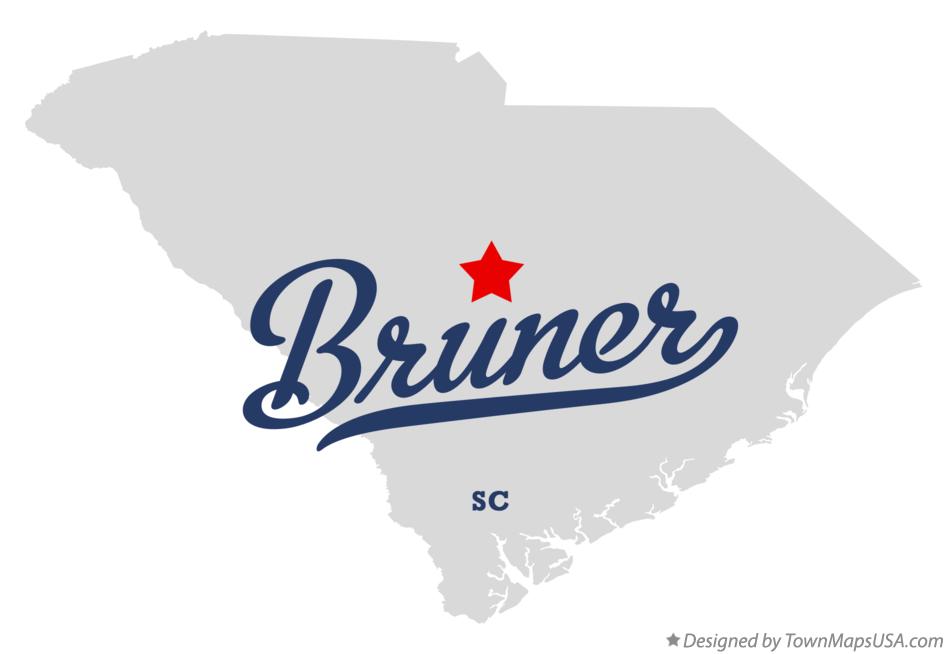 Map of Bruner South Carolina SC