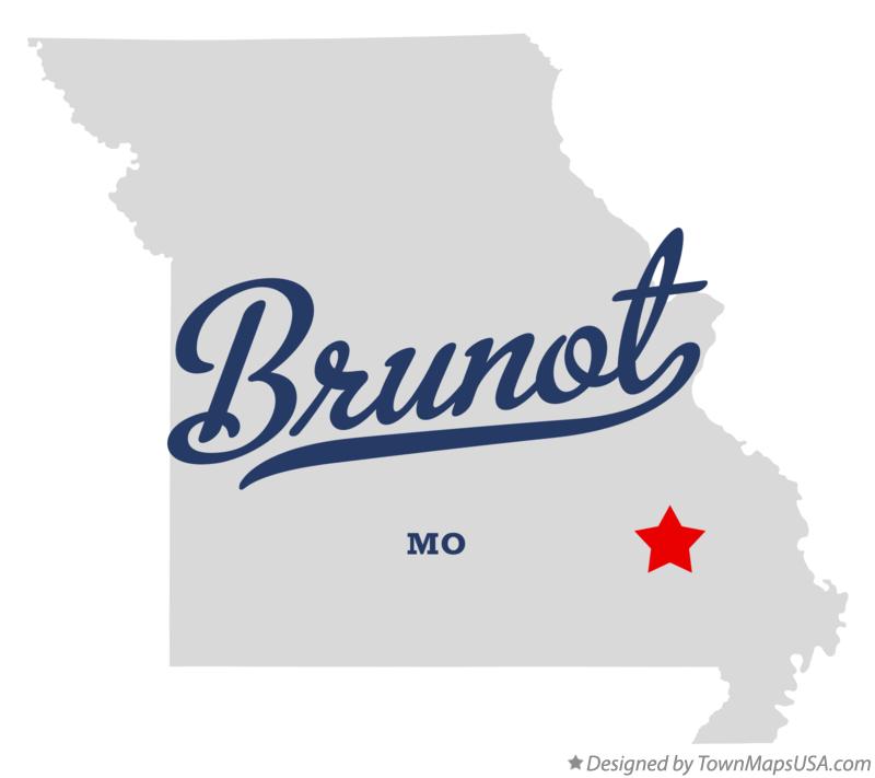 Map of Brunot Missouri MO