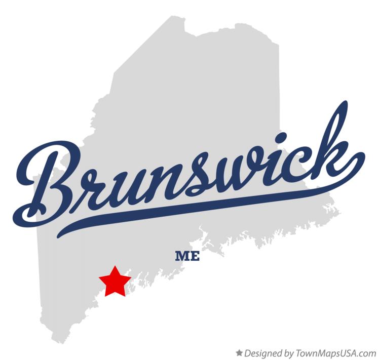 Map of Brunswick Maine ME