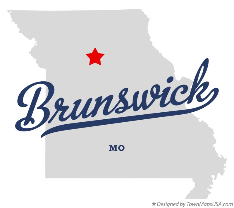 Map of Brunswick Missouri MO
