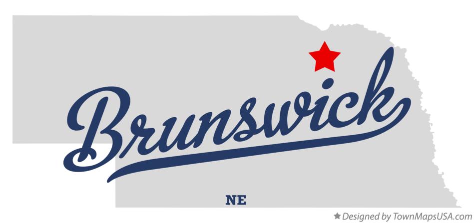 Map of Brunswick Nebraska NE