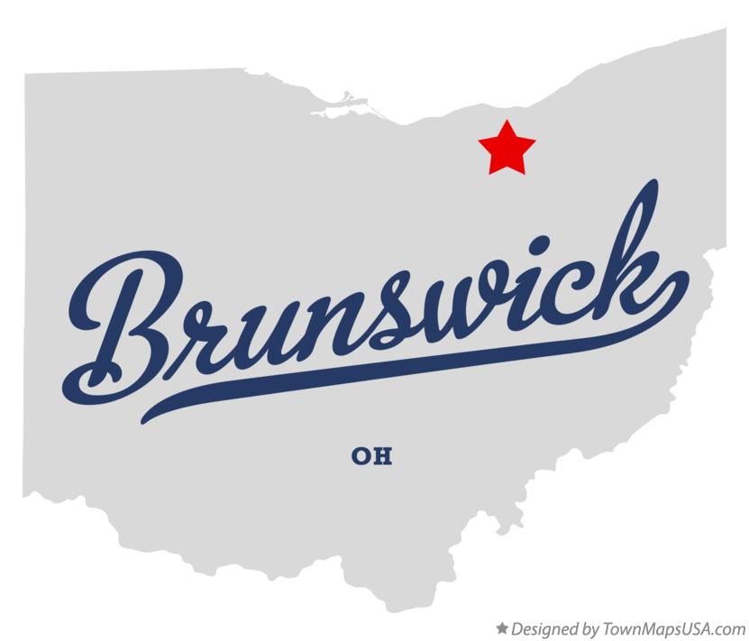 Map of Brunswick Ohio OH