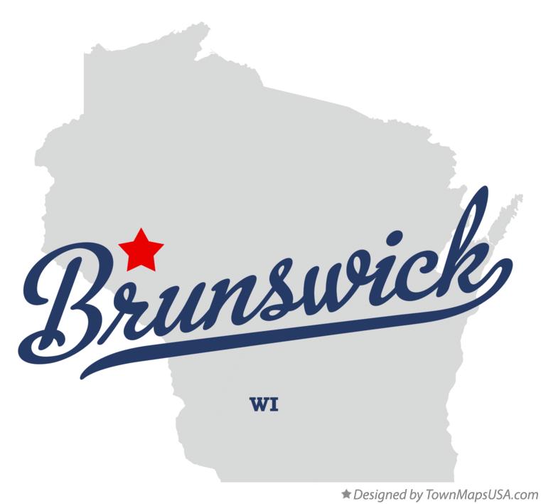 Map of Brunswick Wisconsin WI