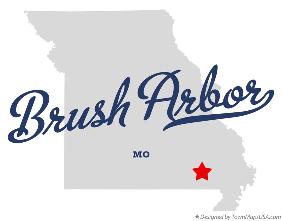 Map of Brush Arbor Missouri MO