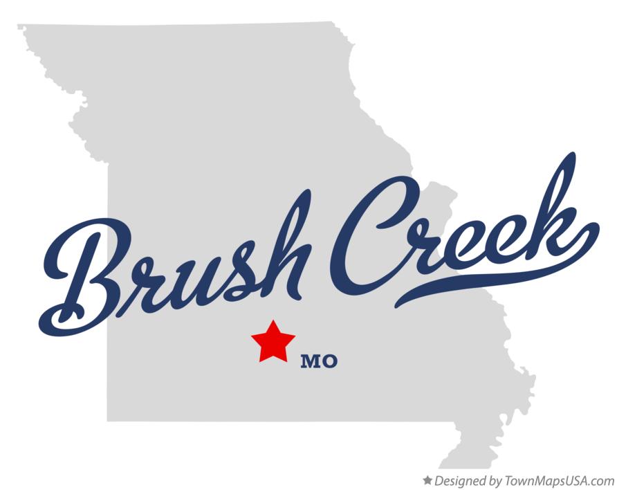 Map of Brush Creek Missouri MO