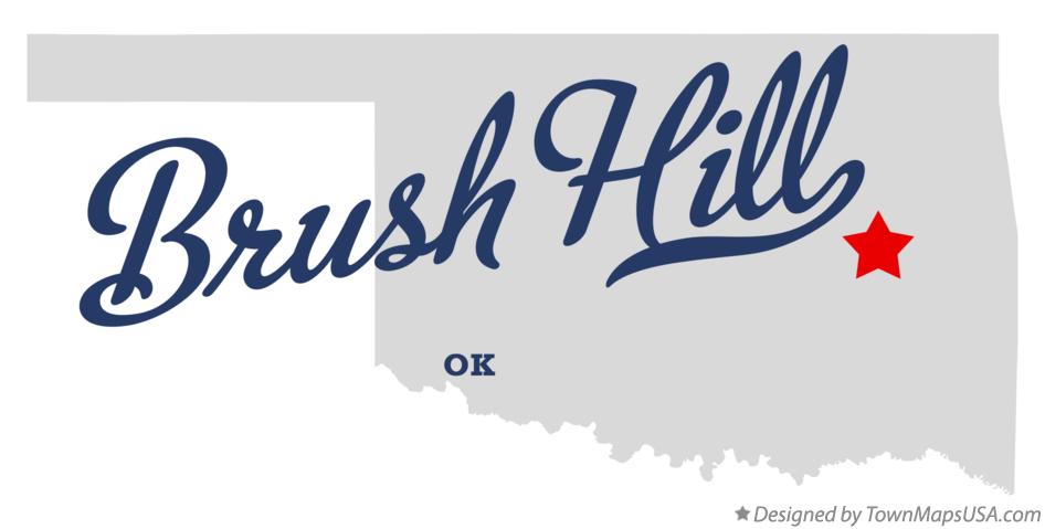 Map of Brush Hill Oklahoma OK