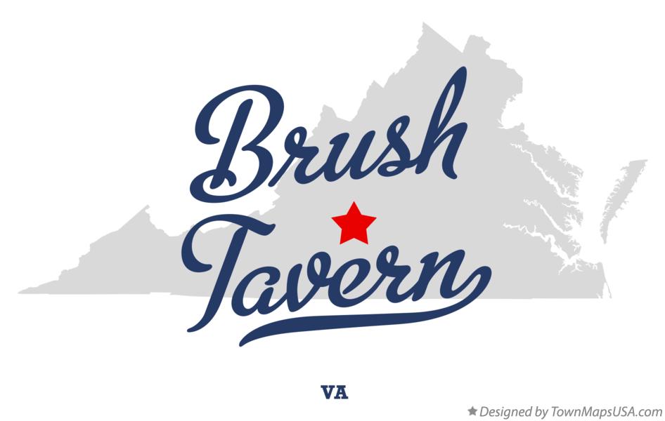 Map of Brush Tavern Virginia VA