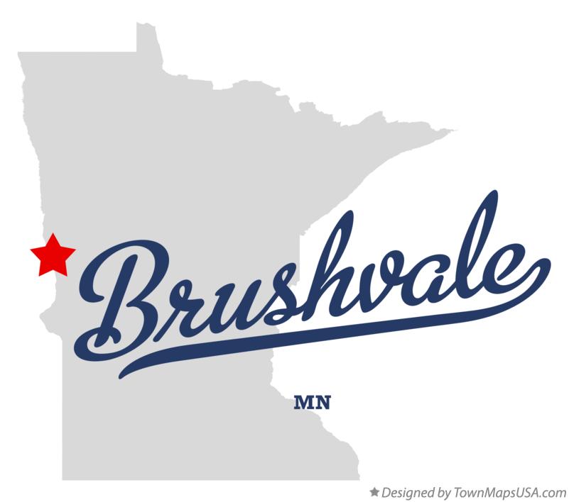 Map of Brushvale Minnesota MN
