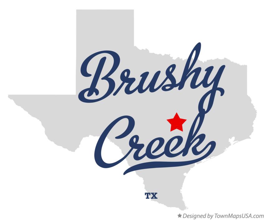 Map of Brushy Creek Texas TX