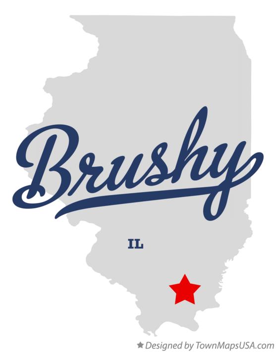 Map of Brushy Illinois IL