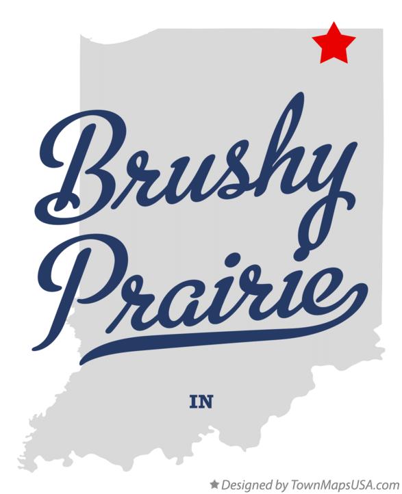 Map of Brushy Prairie Indiana IN